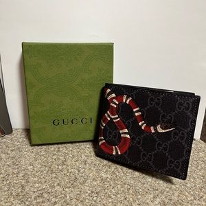 Gucci Black Snake Wallet